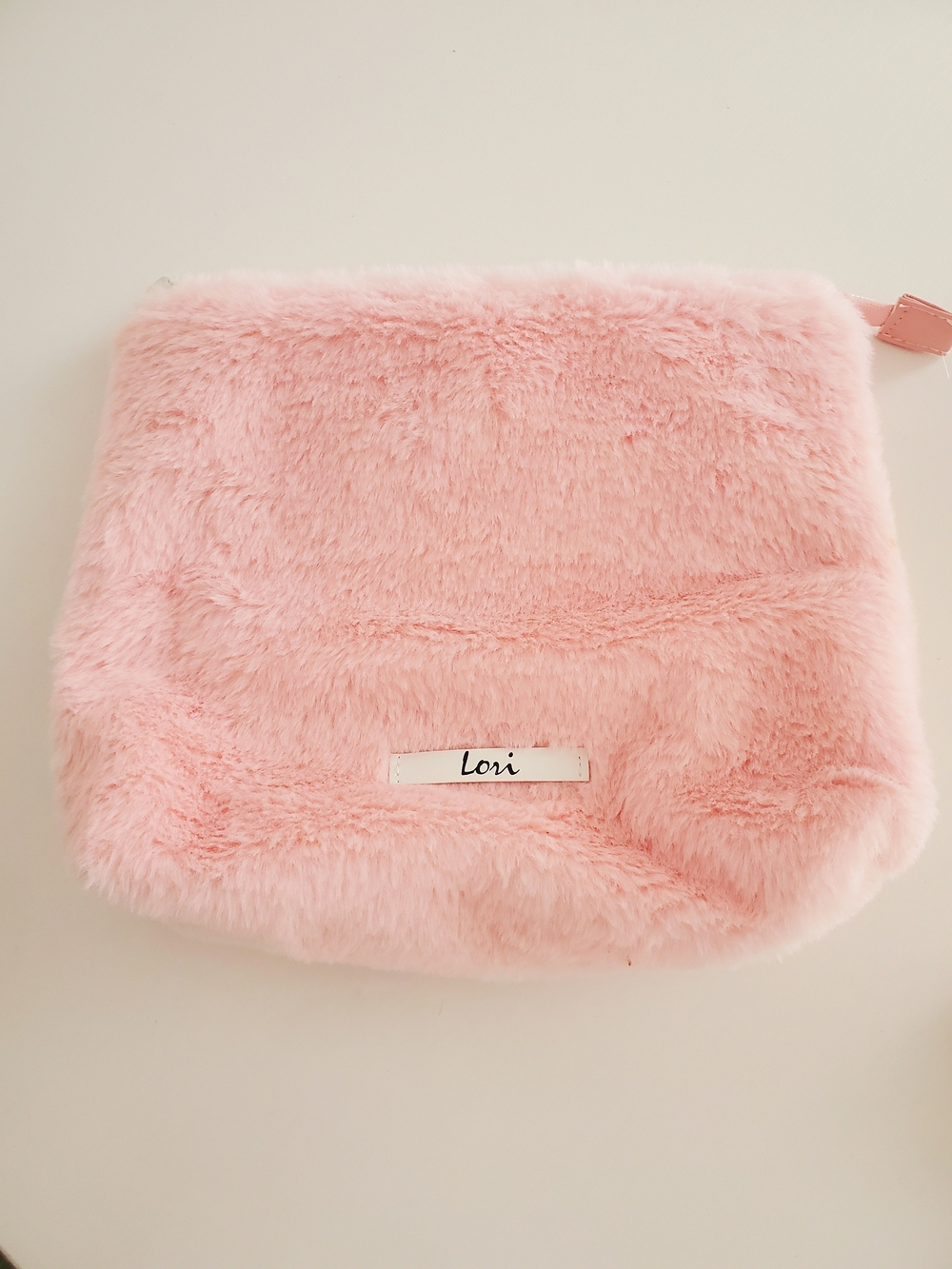 Plush Pink Cosmetic Pouch